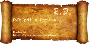 Répás Dorina névjegykártya