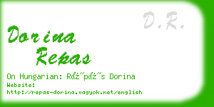 dorina repas business card